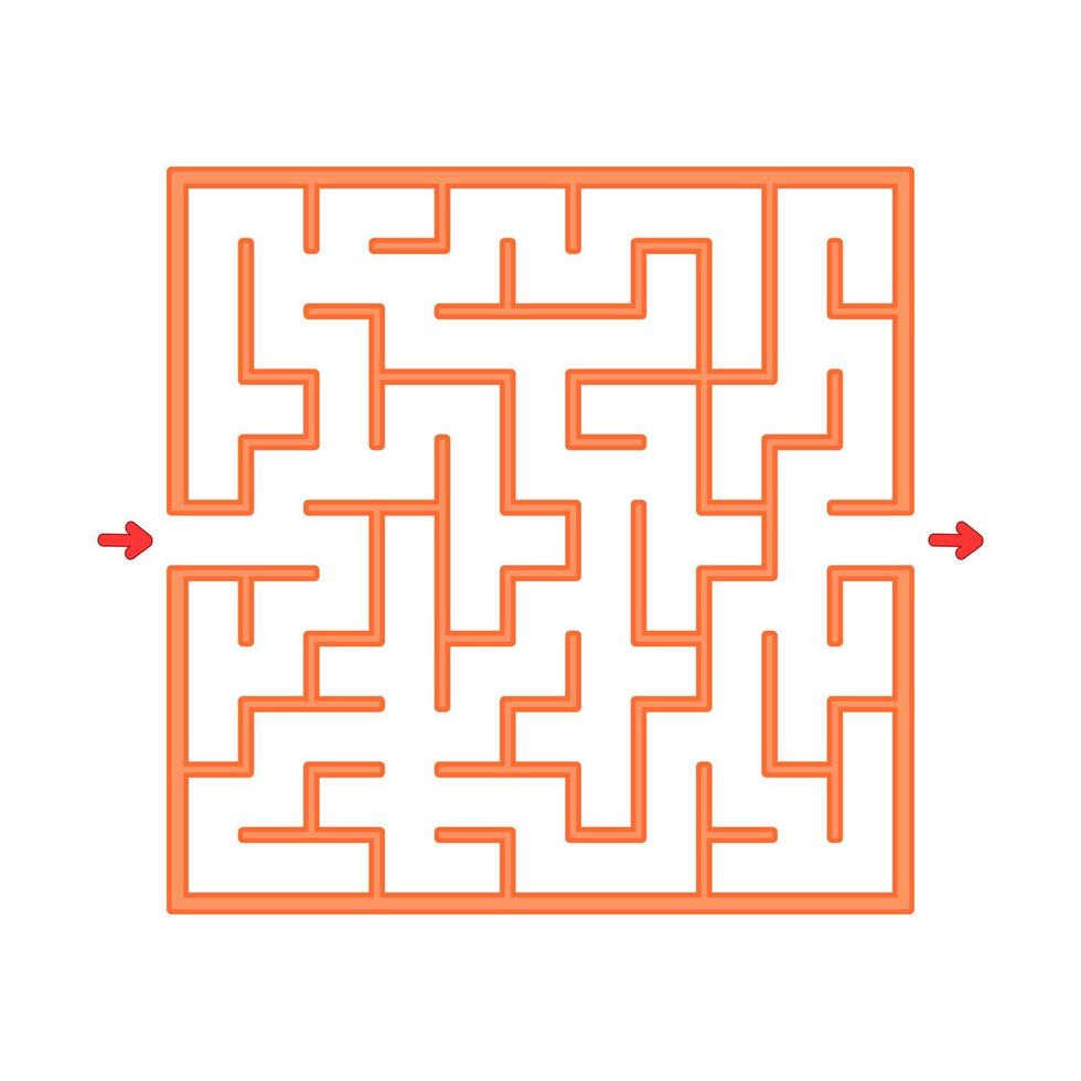Abstact labyrinth. Game for kids. Puzzle for children. Maze conundrum. Find the right path. Color vector illustration.