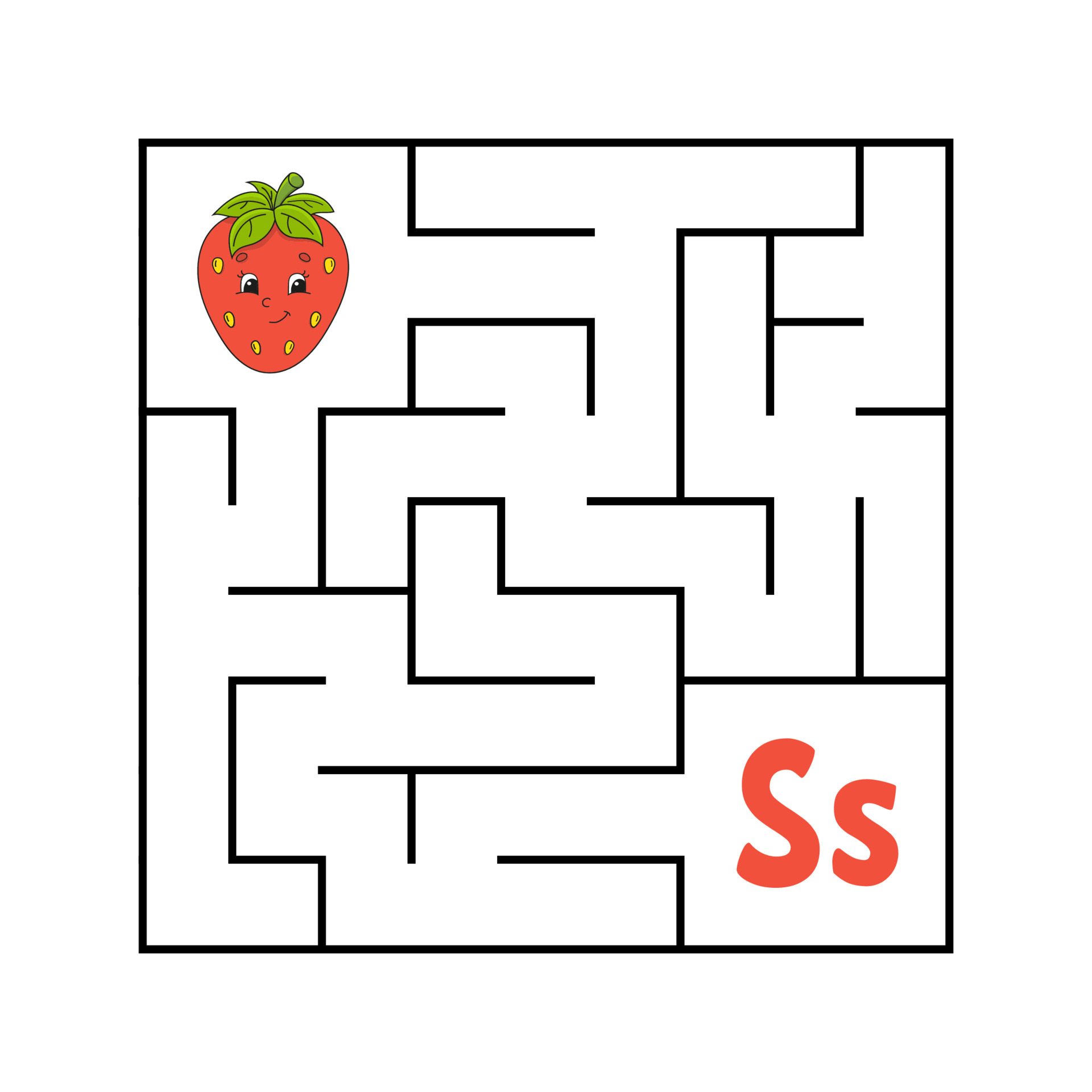 maze game for kids funny labyrinth education developing worksheet activity page puzzle for children cute cartoon style riddle for preschool logical conundrum color vector illustration 3664511 vector art at vecteezy