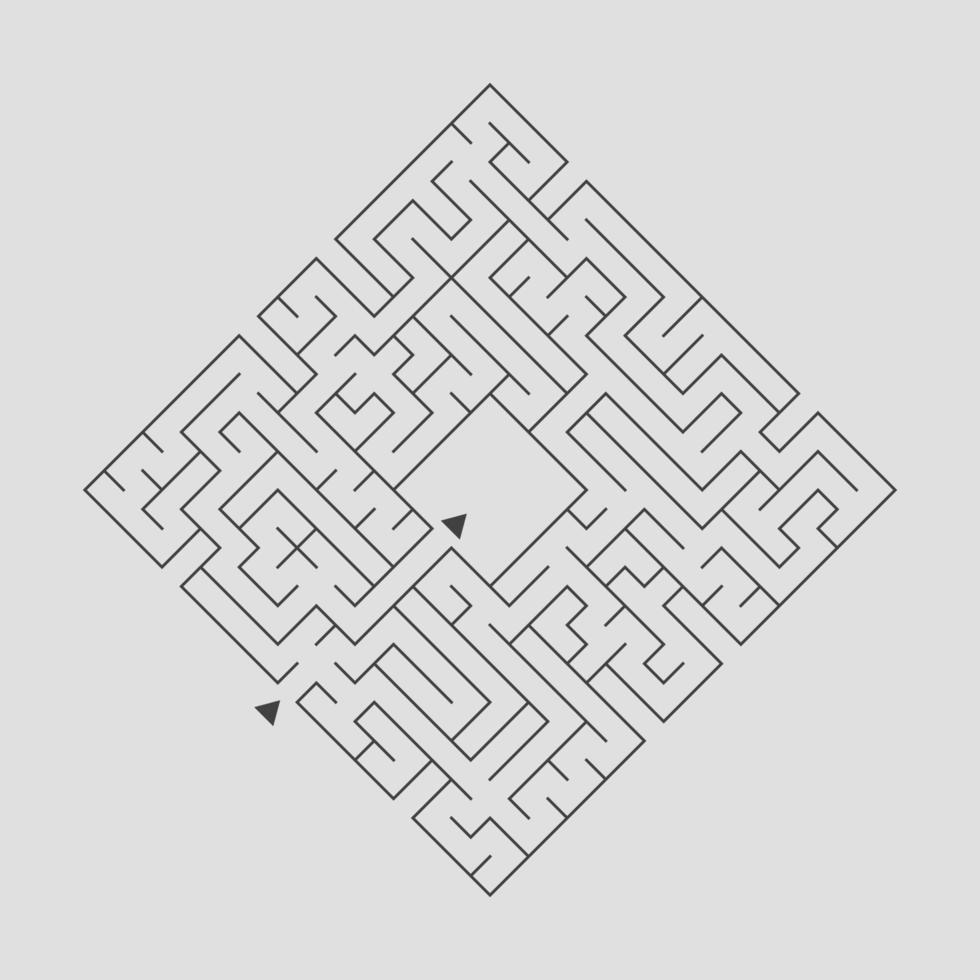 Abstact labyrinth. Educational game for kids. Puzzle for children. Maze conundrum. Find the right path. Vector illustration.