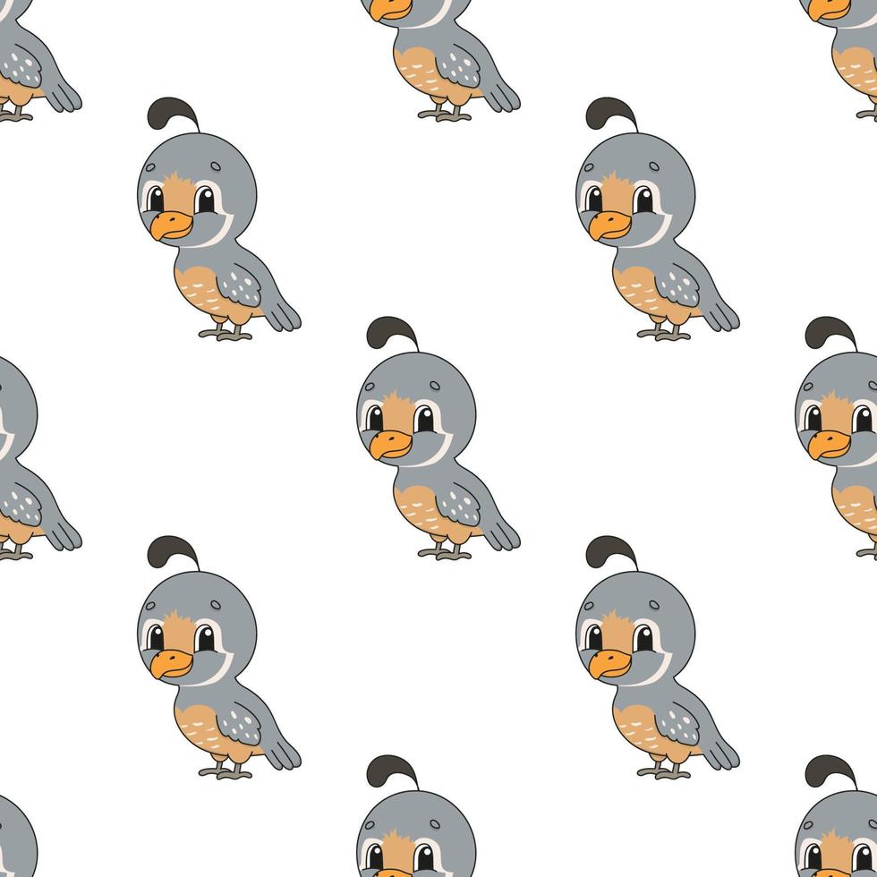 Happy bird. Colored seamless pattern with cute cartoon character. Simple flat vector illustration isolated on white background. Design wallpaper, fabric, wrapping paper, covers, websites. 3664817 Vector Art at Vecteezy Happy bird. Colored seamless pattern with cute cartoon character. Simple flat vector illustration isolated on white background. Design wallpaper, fabric, wrapping paper, covers, websites. 3664817 Vector Art at Vecteezy