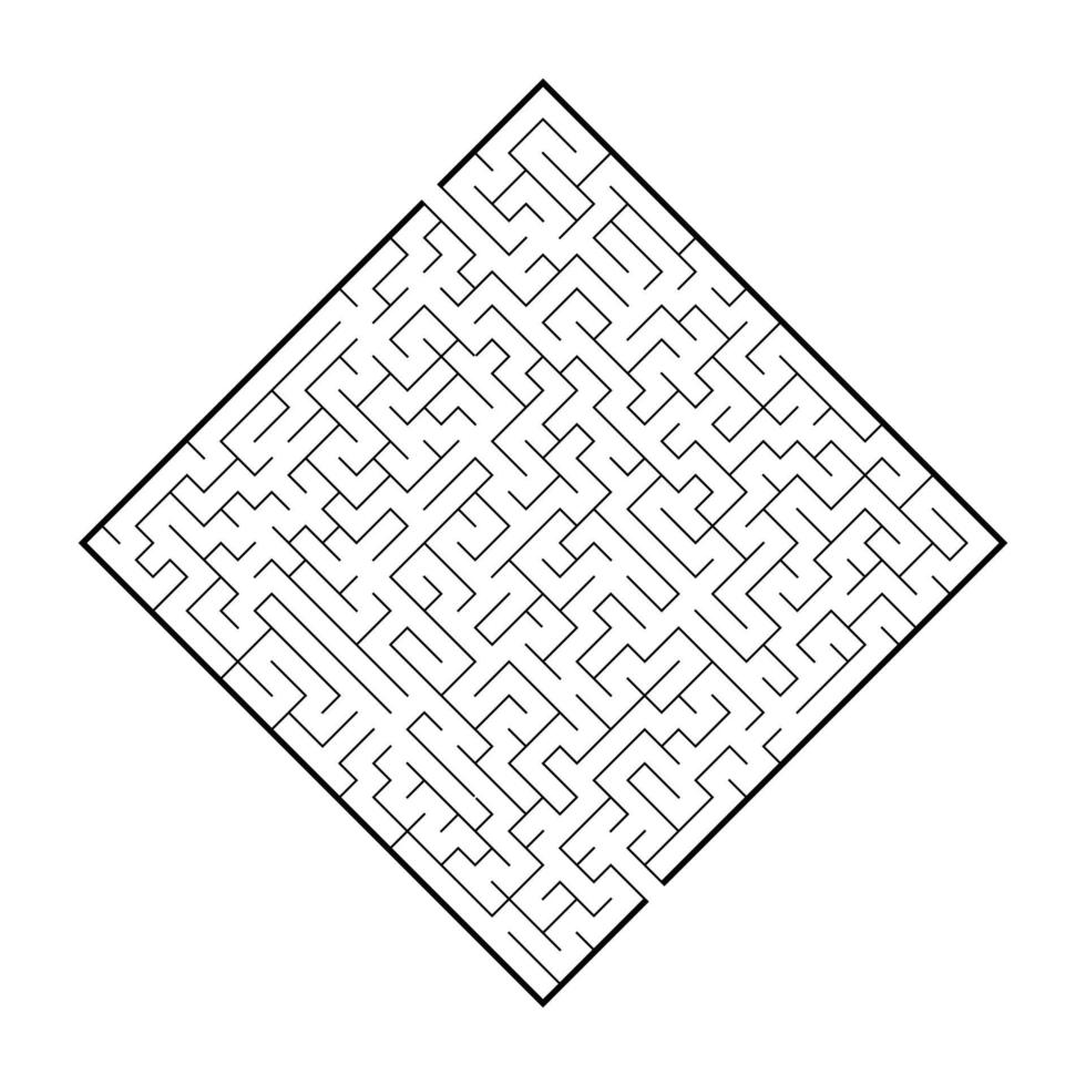 Abstact labyrinth. Educational game for kids. Puzzle for children. Maze conundrum. Find the right path. Vector illustration.