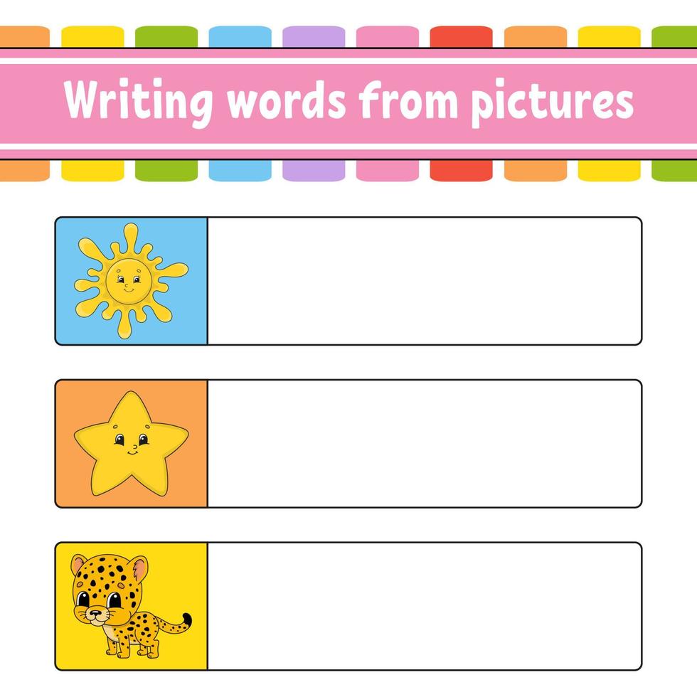 Find the correct answer. Draw a line. Learning words. Education developing worksheet. Activity page for study English. Game for children. Funny character. Isolated vector illustration. Cartoon style.