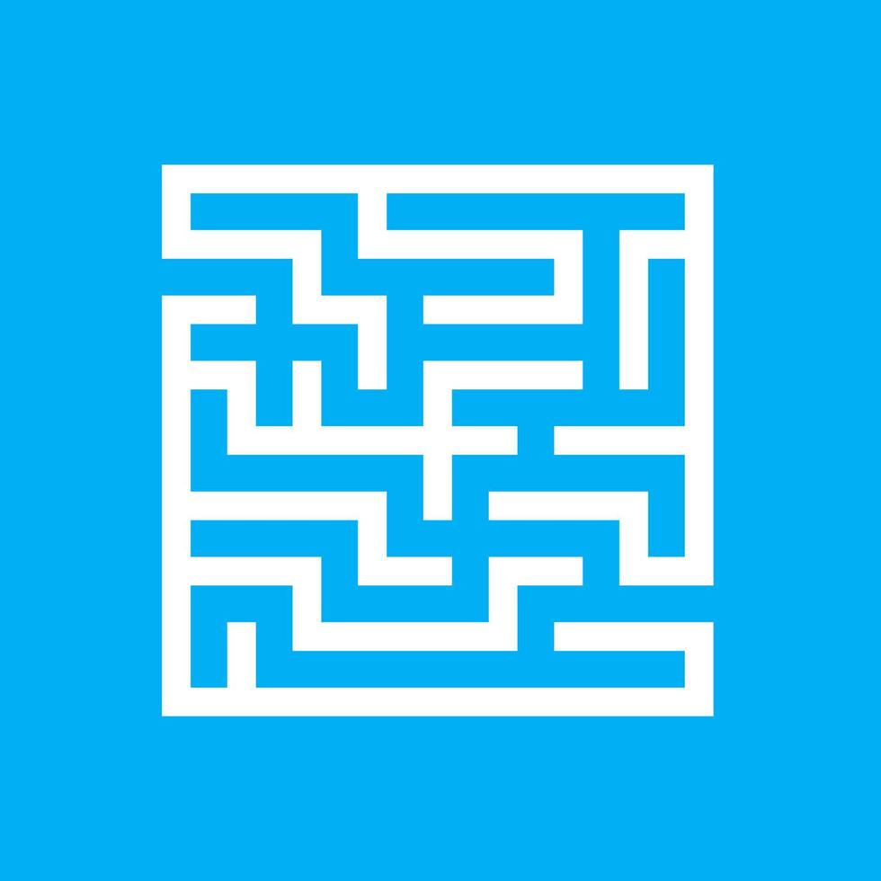 Abstact labyrinth. Game for kids. Puzzle for children. Maze conundrum. Find the right path. Color vector illustration.