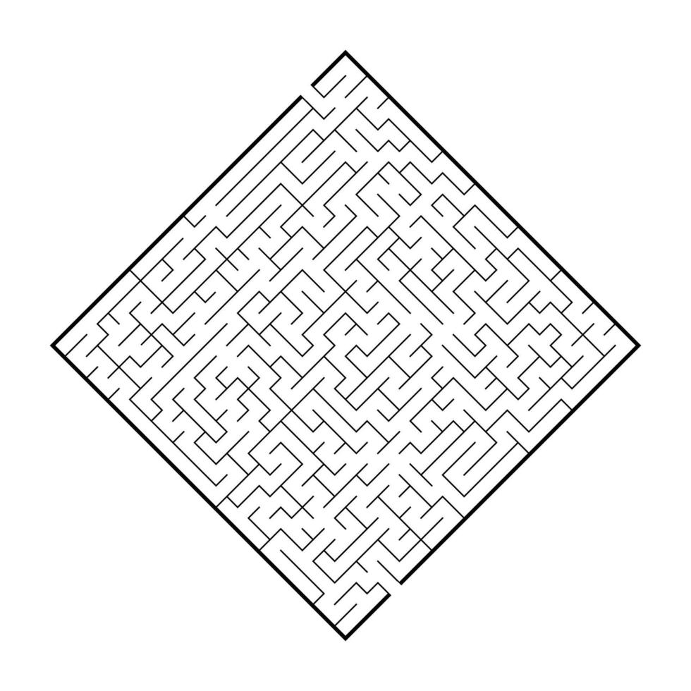 Abstact labyrinth. Educational game for kids. Puzzle for children. Maze conundrum. Find the right path. Vector illustration.