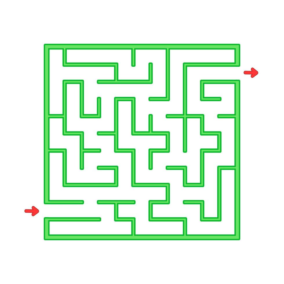 Abstact labyrinth. Game for kids. Puzzle for children. Maze conundrum. Find the right path. Color vector illustration.