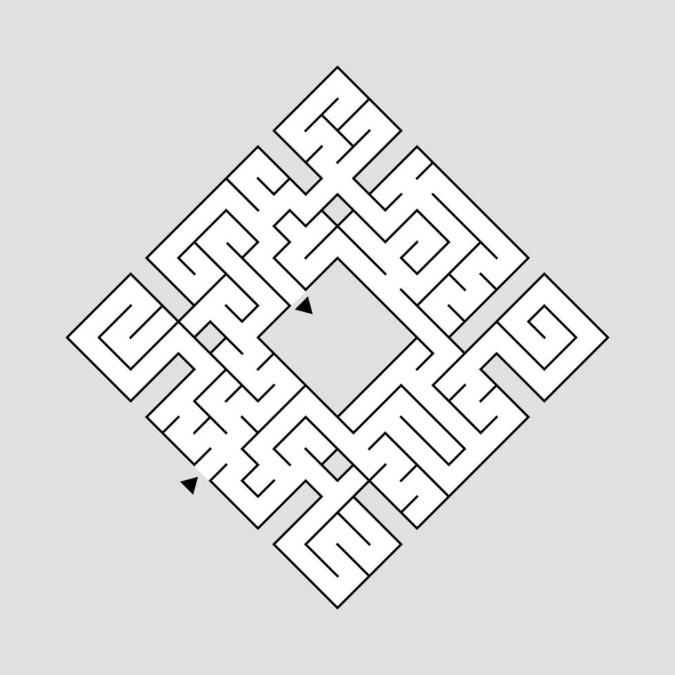 Abstact labyrinth. Educational game for kids. Puzzle for children. Maze conundrum. Find the right path. Vector illustration.