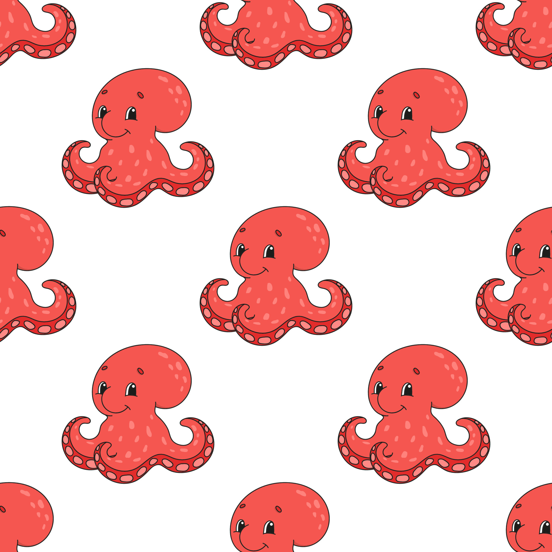 Octopus Fabric Wallpaper and Home Decor  Spoonflower