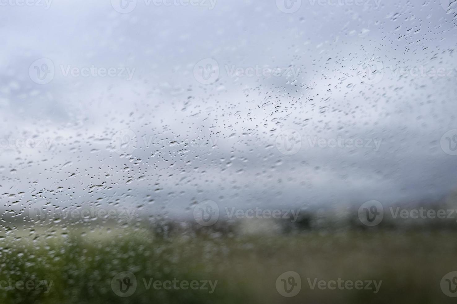 Glass with water drops photo