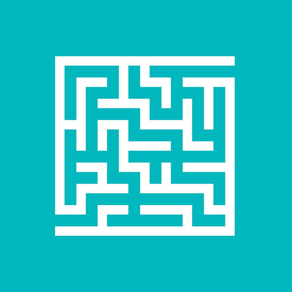 Abstact labyrinth. Game for kids. Puzzle for children. Maze conundrum. Find the right path. Color vector illustration.