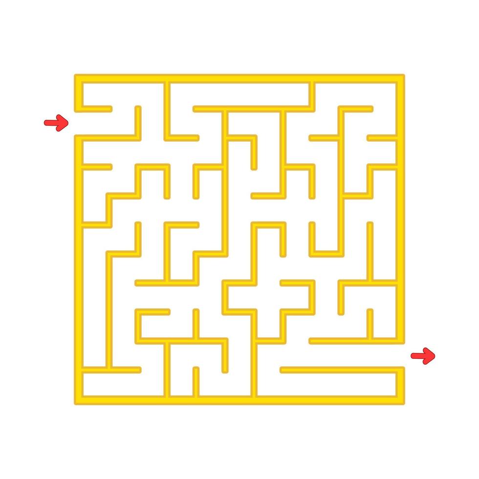 Abstact labyrinth. Game for kids. Puzzle for children. Maze conundrum. Find the right path. Color vector illustration.