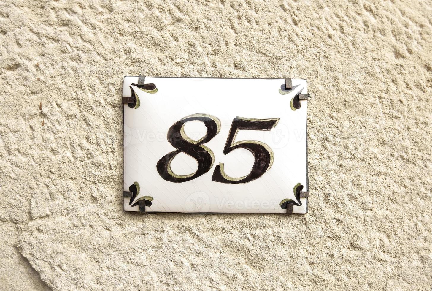 Number eighty five photo