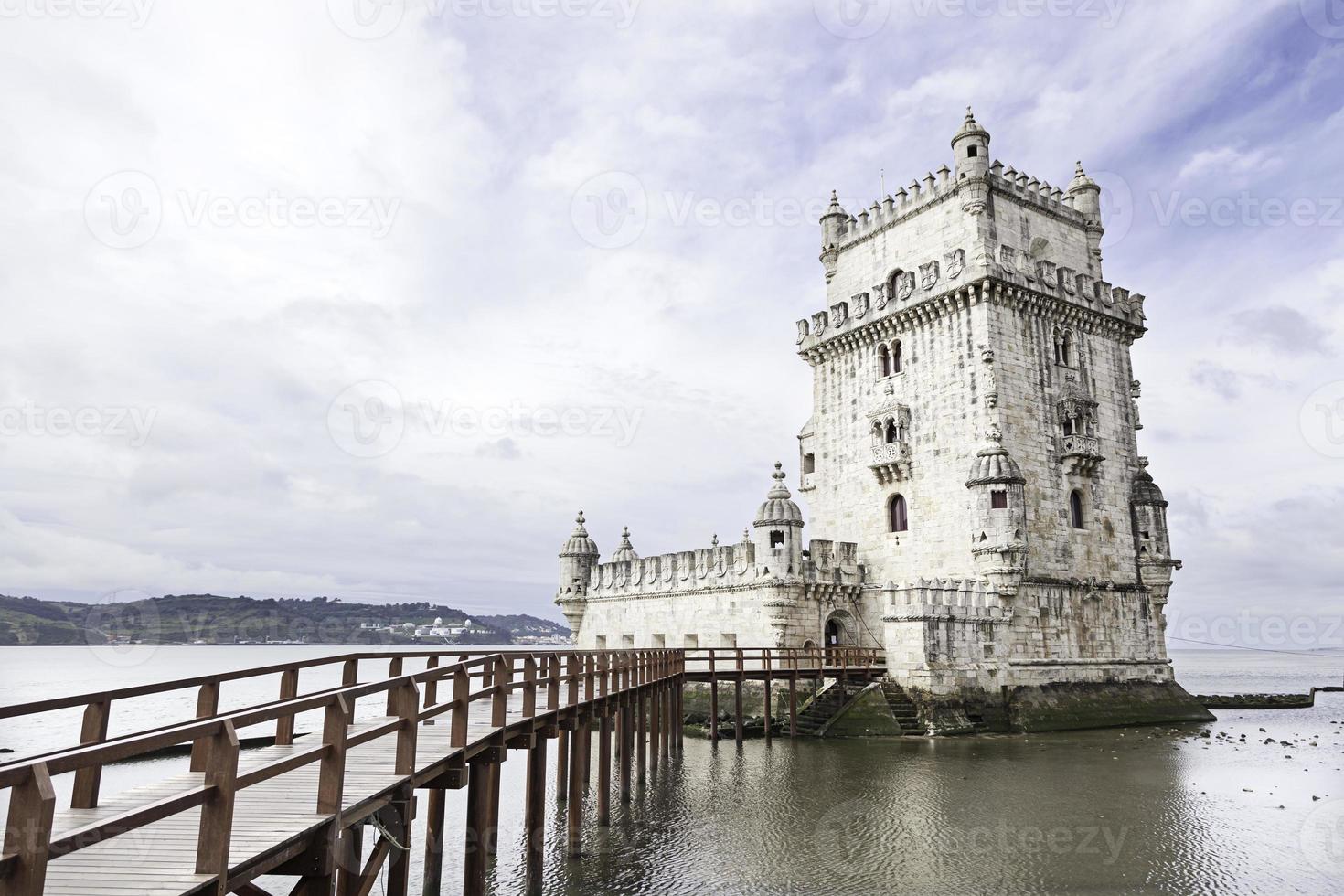 Belem tower on Tagus river photo