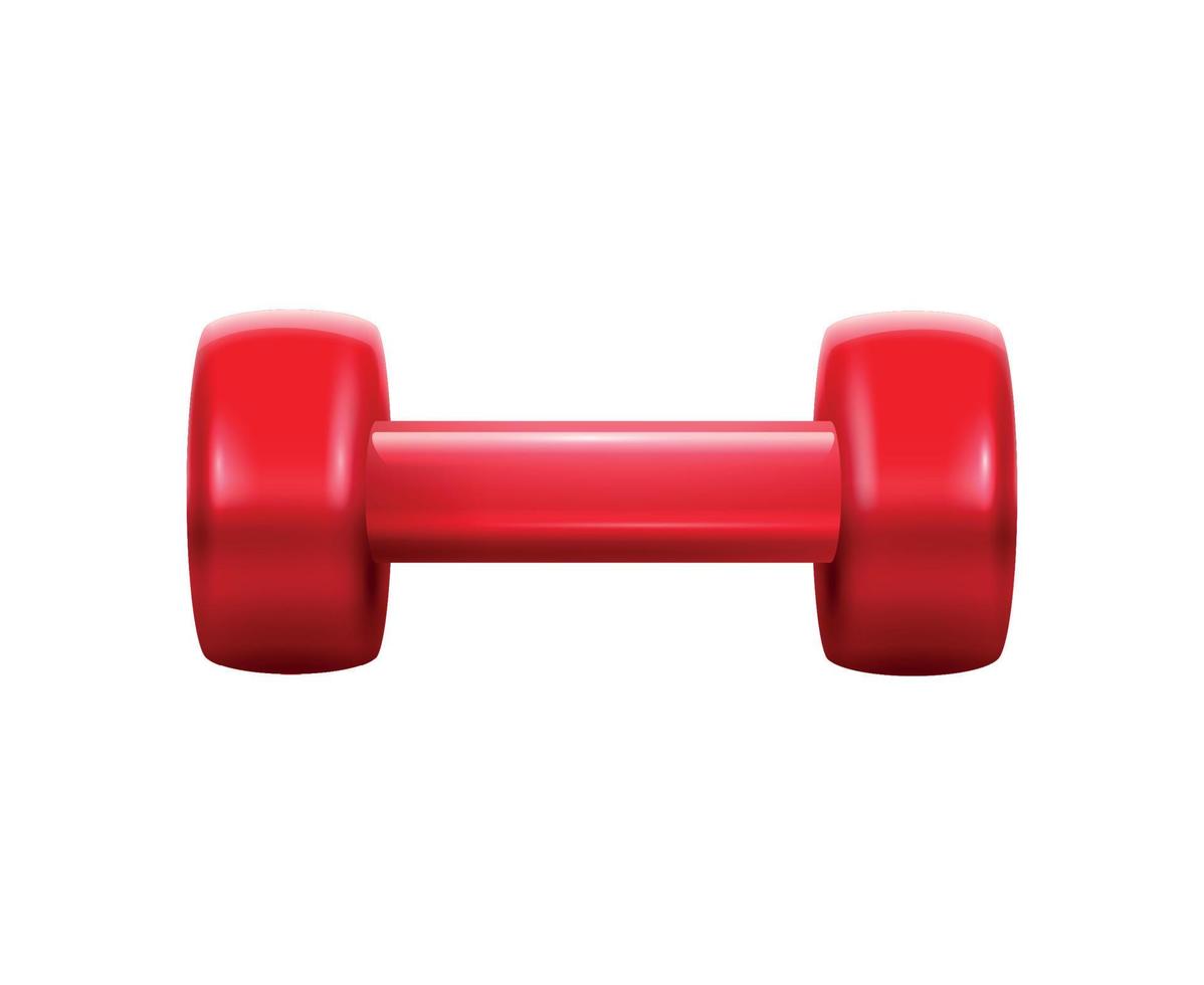 Light Red Dumbbell Composition vector