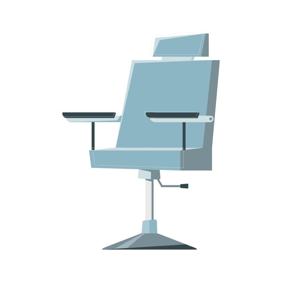 Barbershop Chair Flat Composition vector