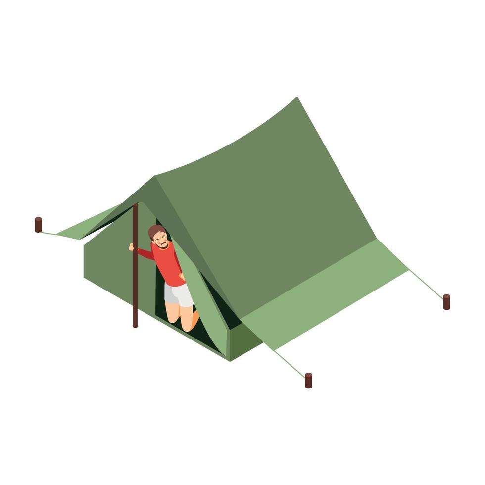 Poor Man Tent Composition vector