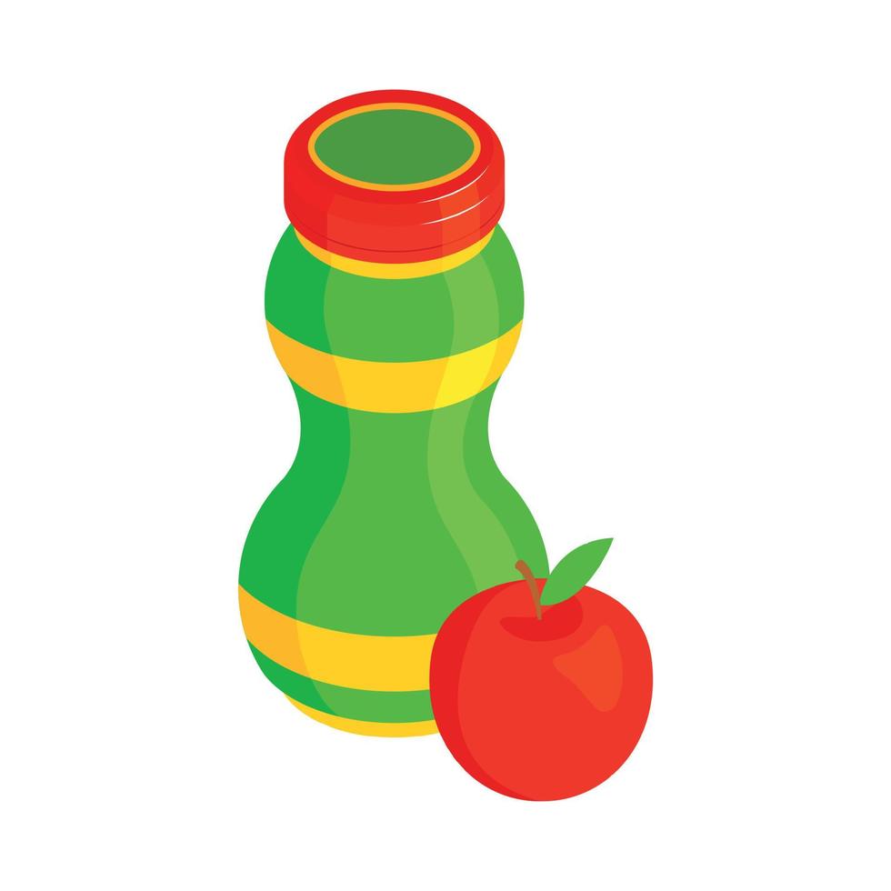 Baby Food Apple Composition vector