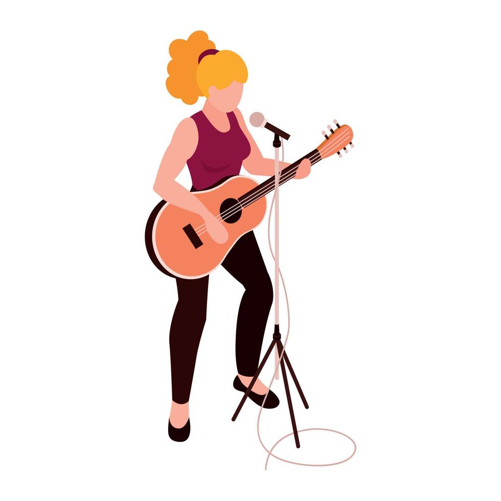 Singer Songwriter Show Composition vector