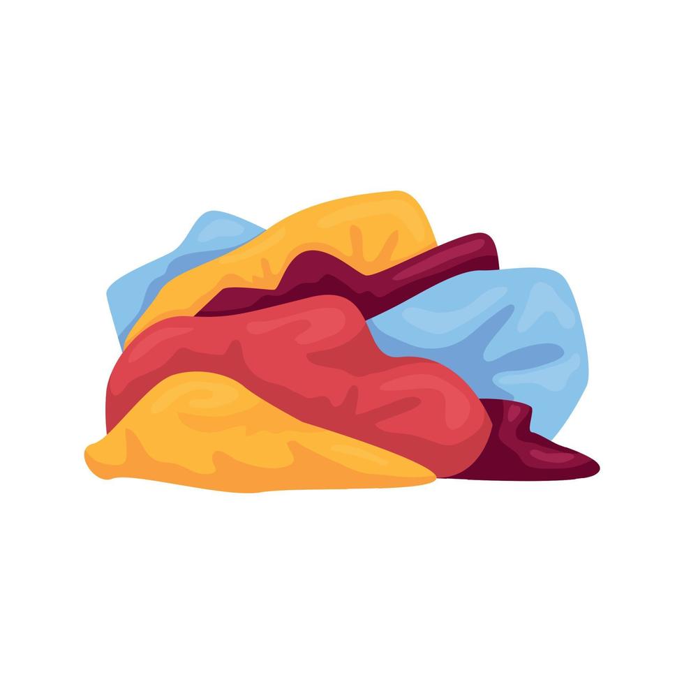 Pile Dirty Clothes Composition vector