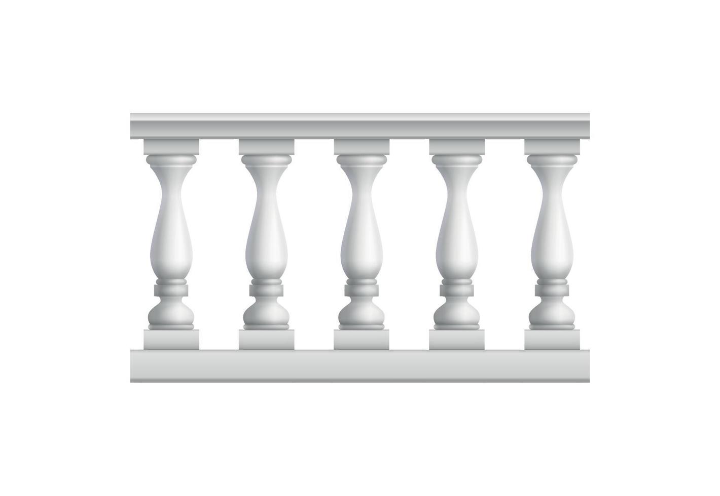 Roman Balcony Fence Composition vector