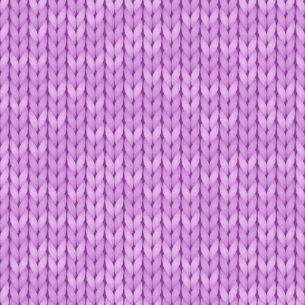 Light violet realistic simple knit texture seamless pattern. Seamless knitted pattern. Woolen cloth. Illustration for design, backgrounds, wallpaper. Vector illustration.