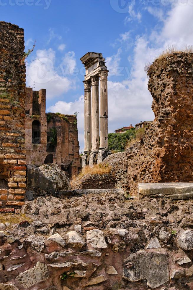 Ruins of the Imperial Forums of Ancient Rome photo