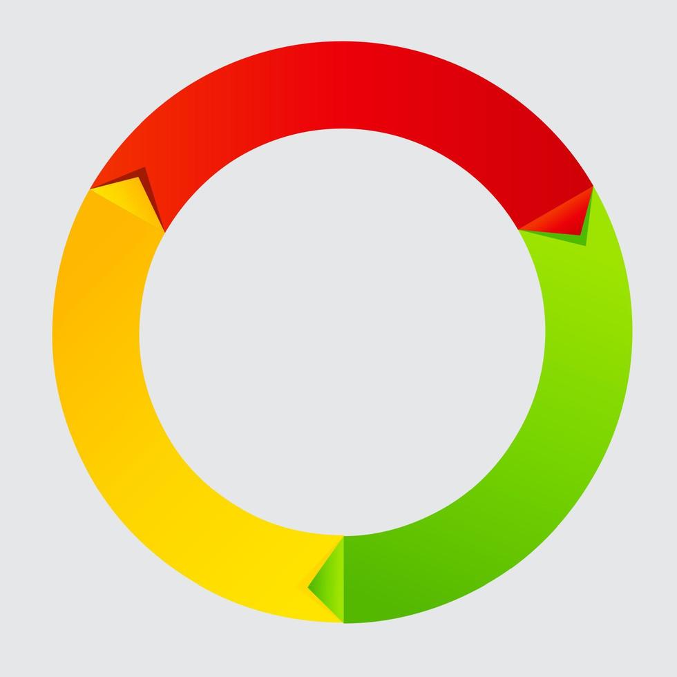 Concept of colorful Time Wheel vector illustration