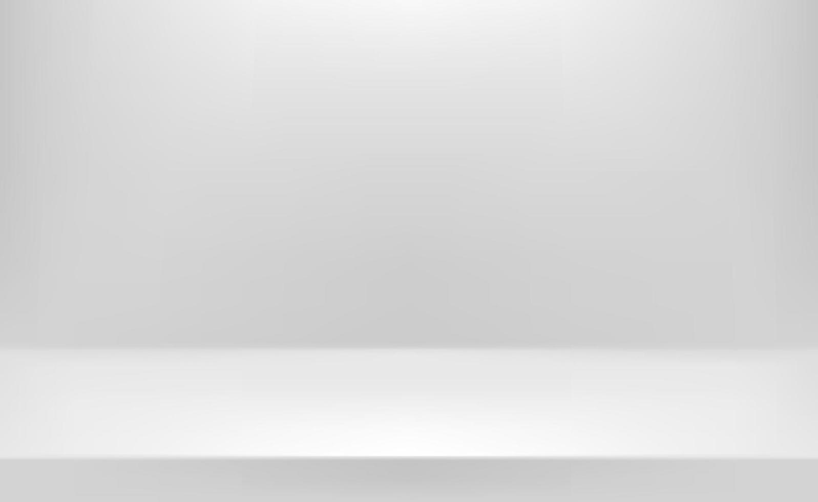 Grey empty stage. 3d style vector background