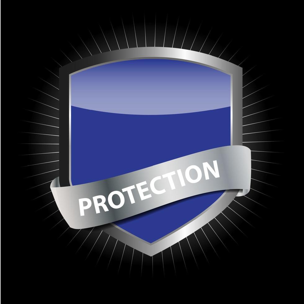 proteger escudo ilustración vectorial vector