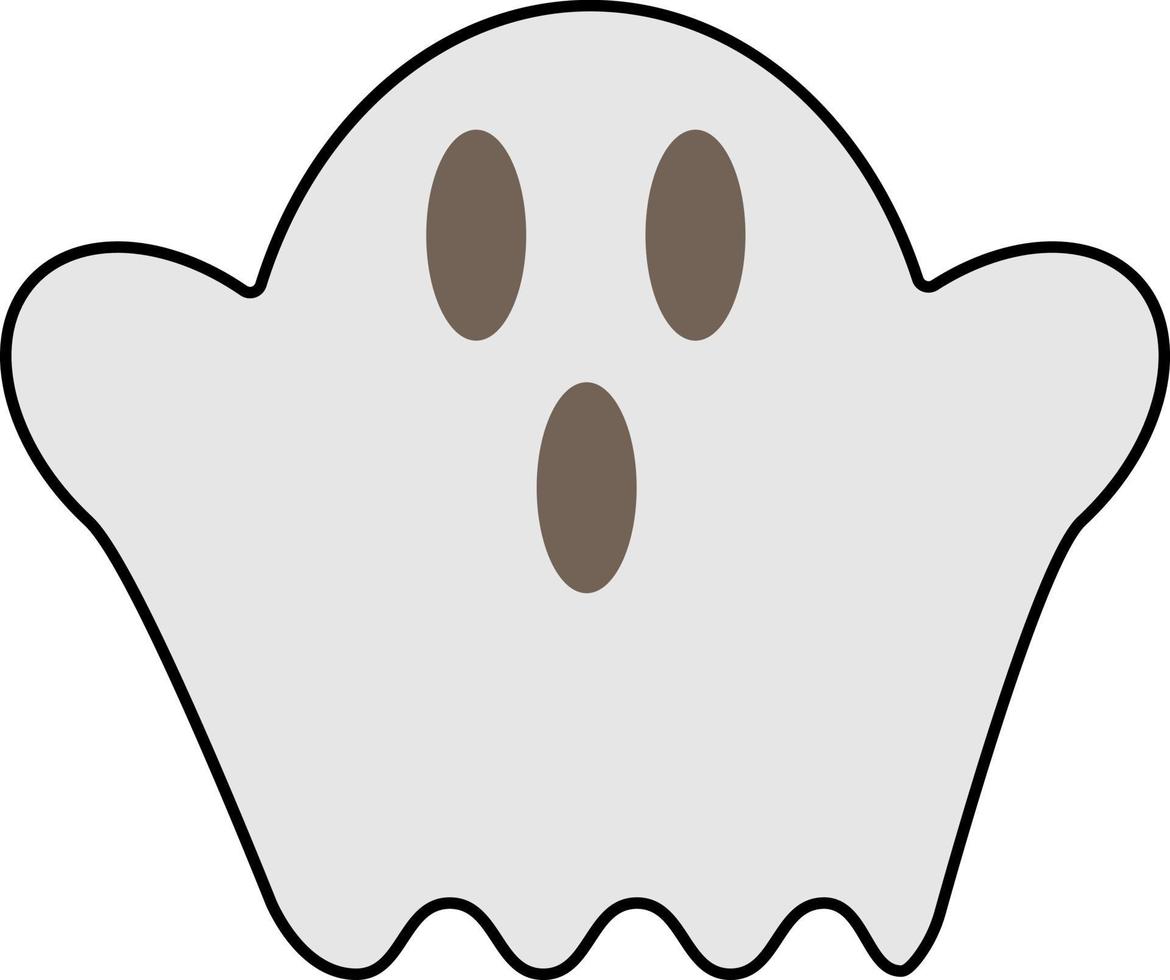 cute ghost icon vector