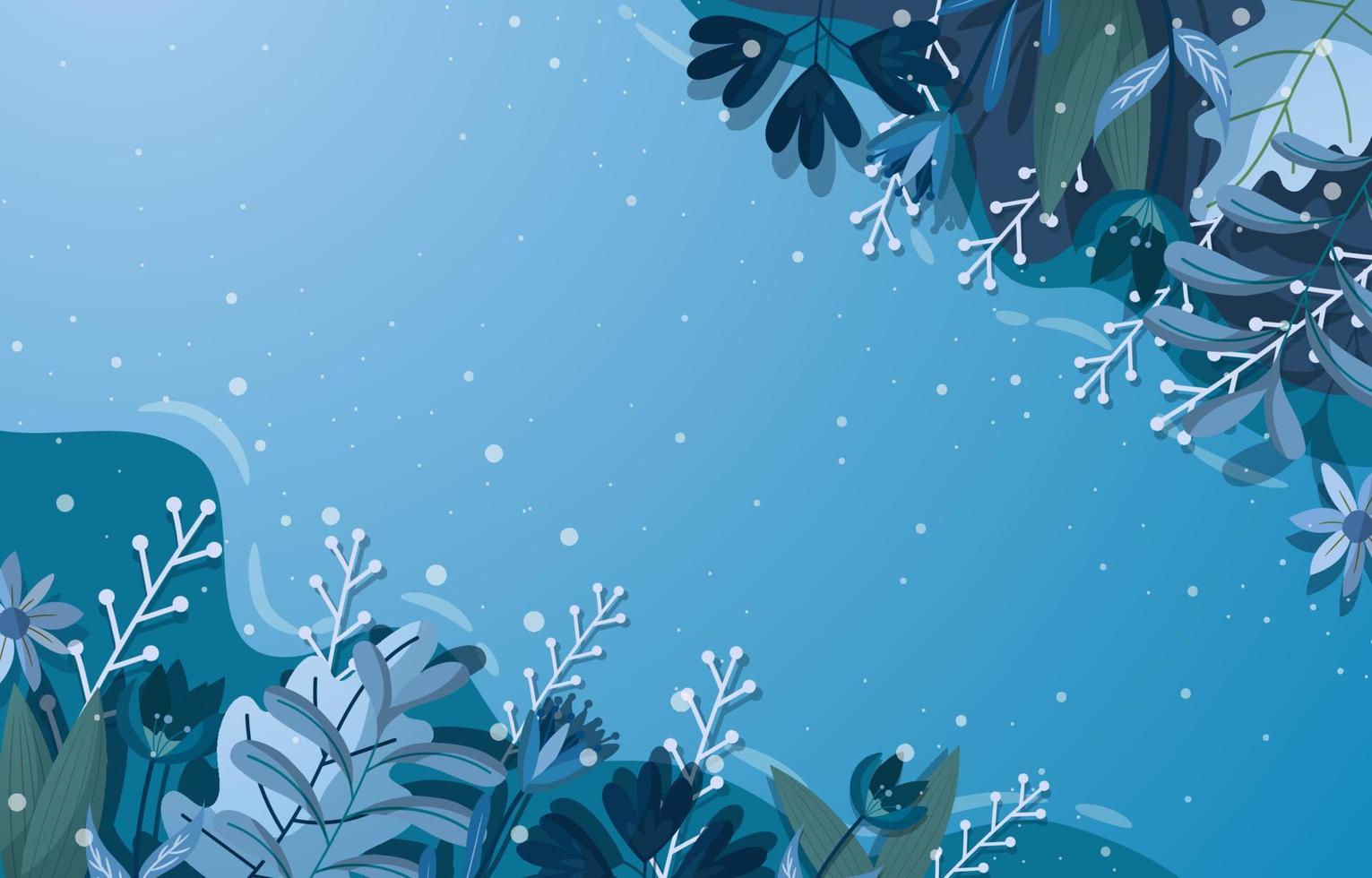 Winter Flower Background vector