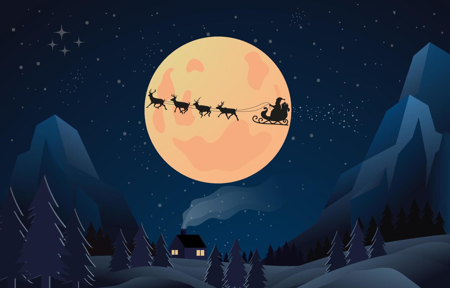 navidad santa fondo vector