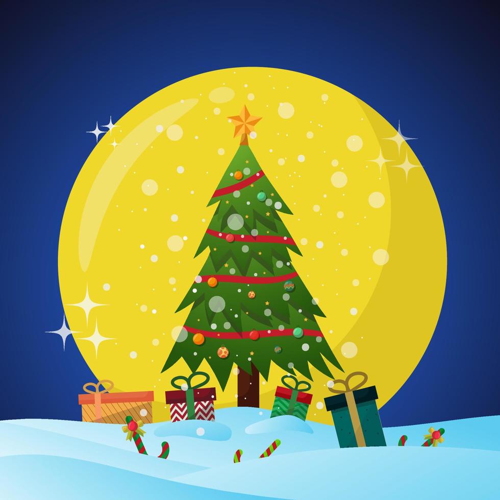 Christmas Tree Background vector