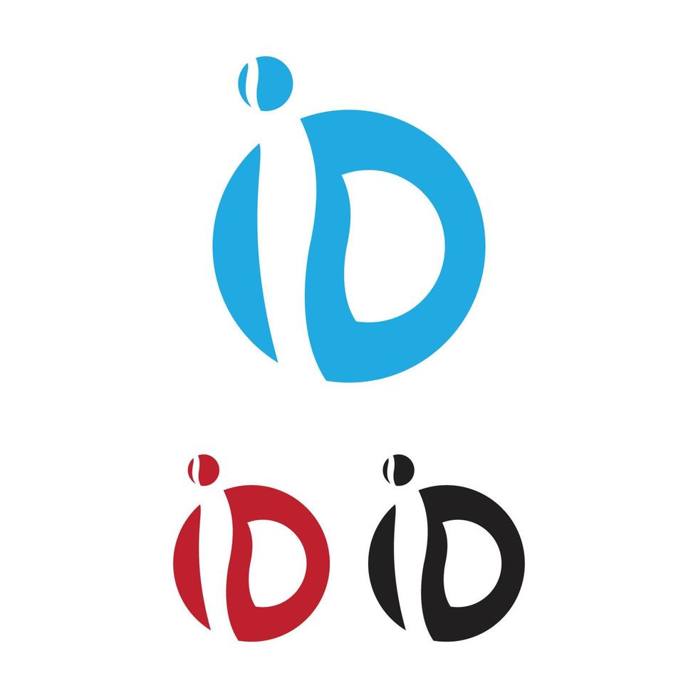 letter i and d logo vector