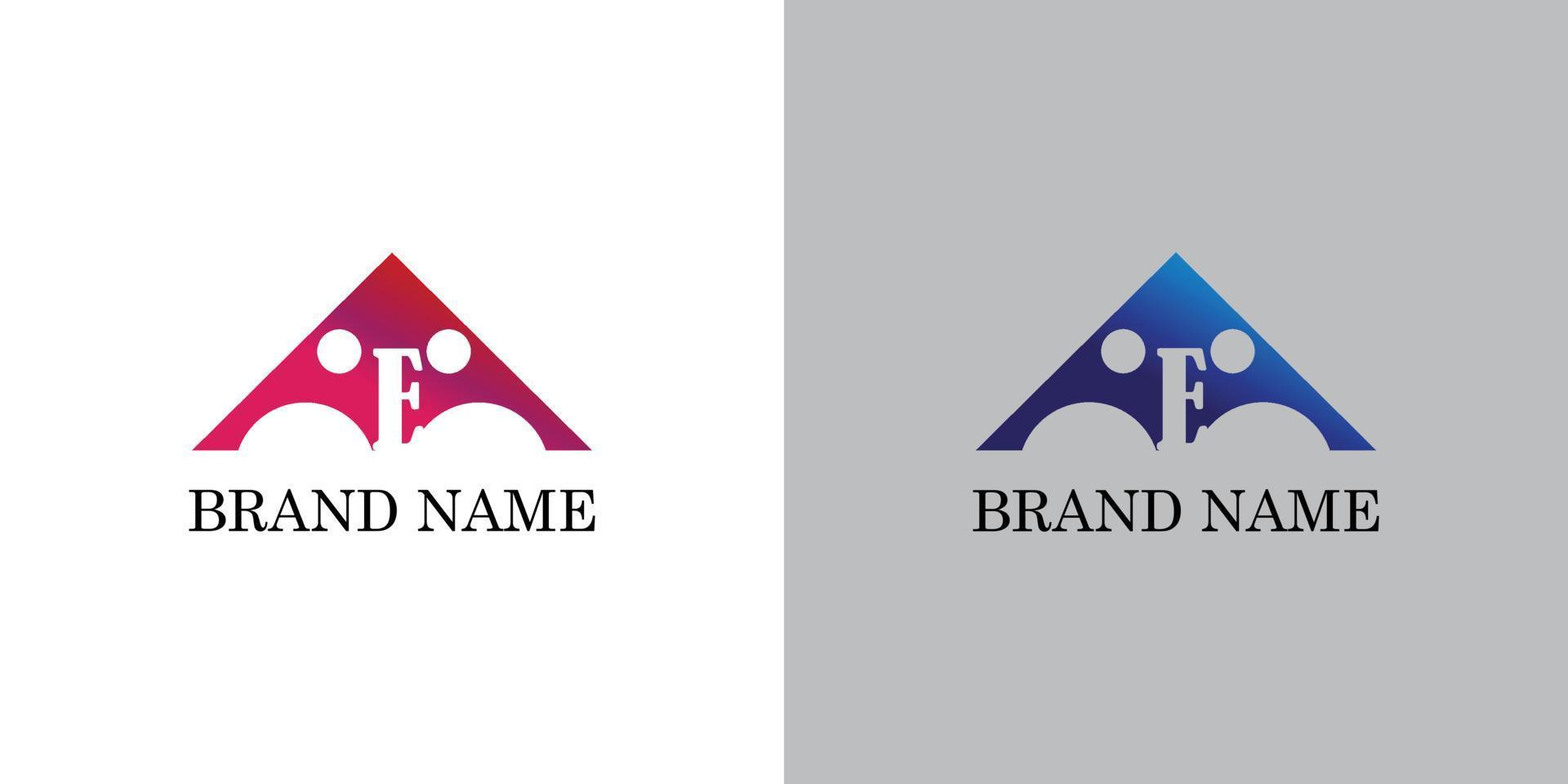 logo letter a, f and a vector
