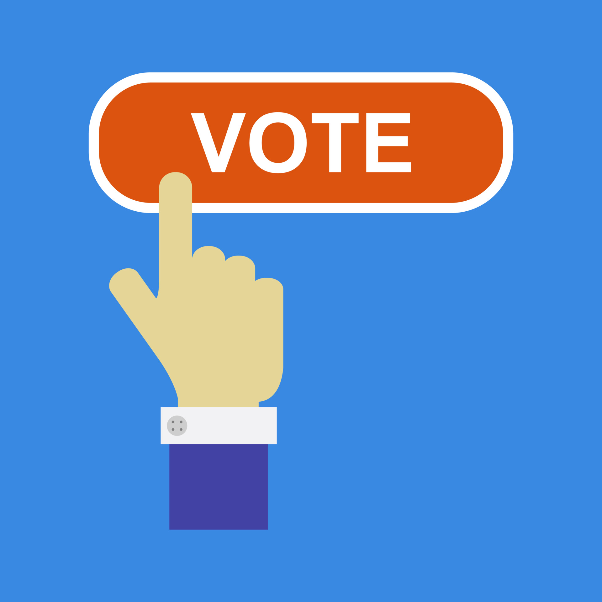 Click on the vote button 3667657 Vector Art at Vecteezy
