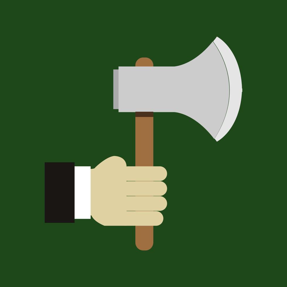 Ax in hand vector