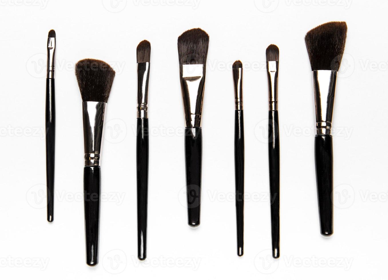 Set of makeup brushes photo