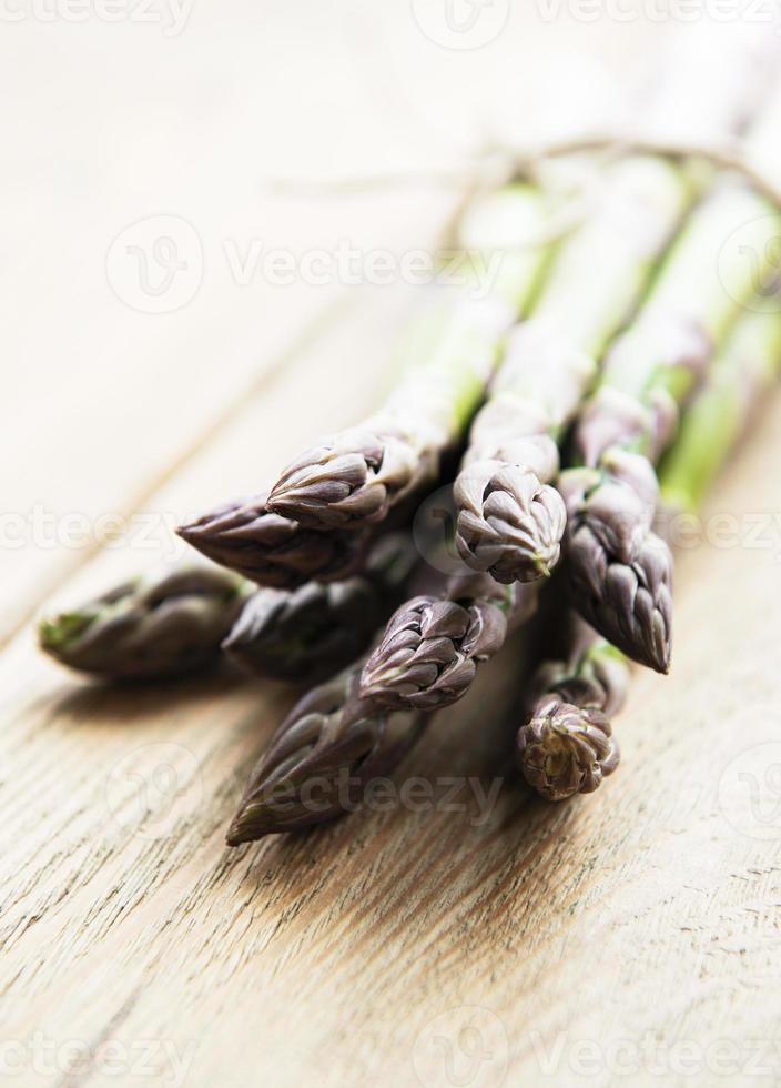 Fresh green asparagus photo