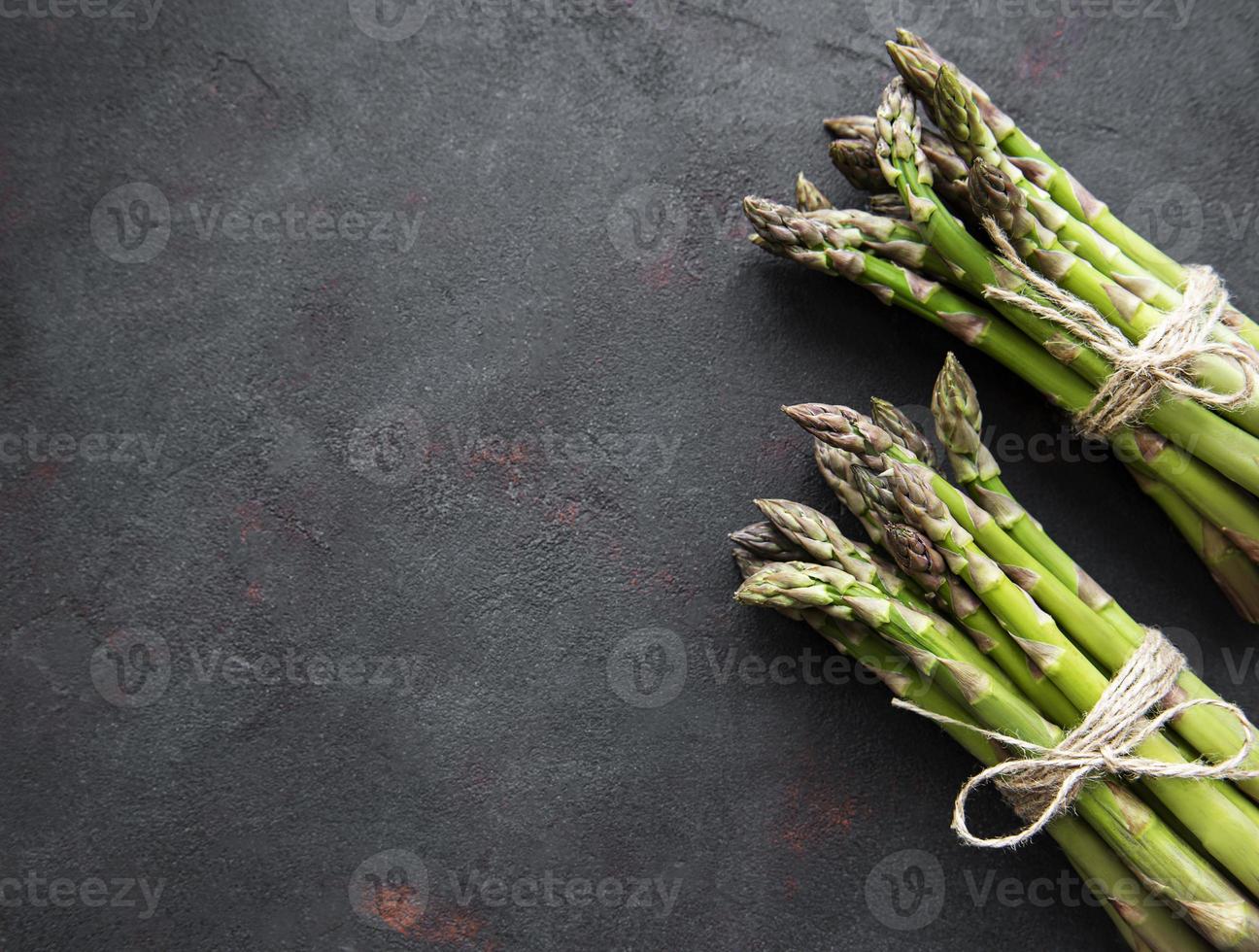 Fresh green asparagus photo