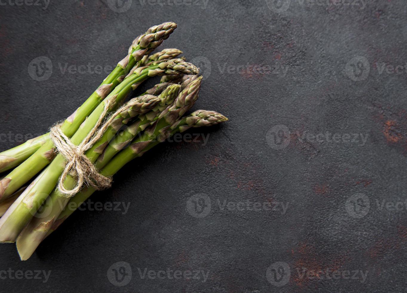 Fresh green asparagus photo
