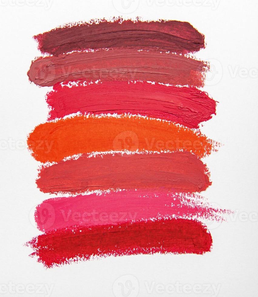 Lipstick swatch for make up photo