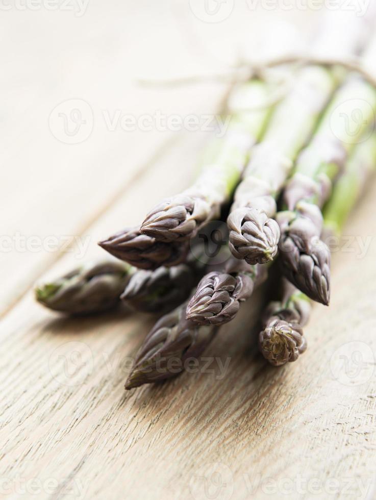 Fresh green asparagus photo