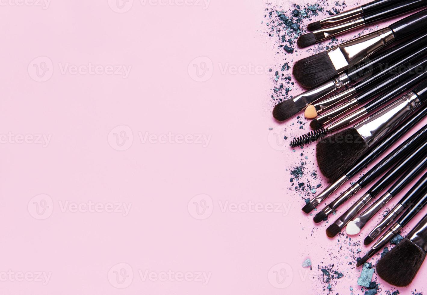Different makeup brushes photo