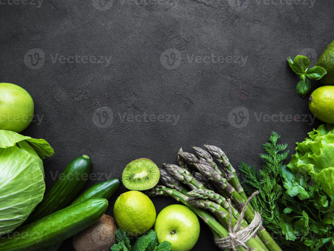 Healthy vegetarian food concept background photo