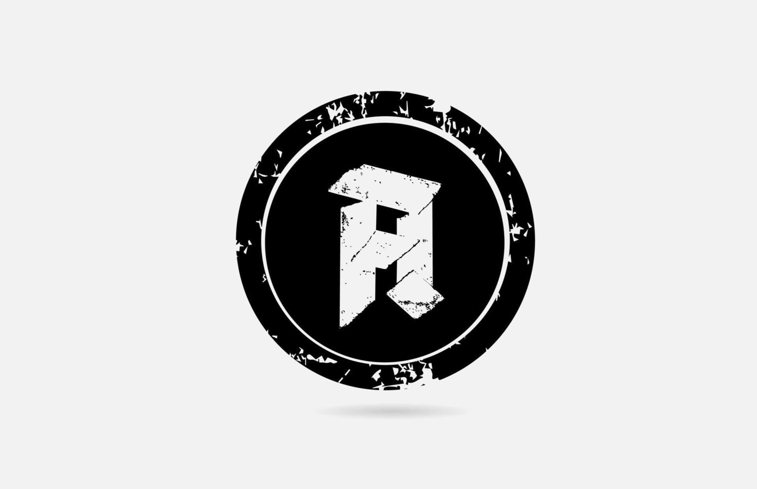 vintage A alphabet letter logo icon template in black and white. Creative design for company and business vector