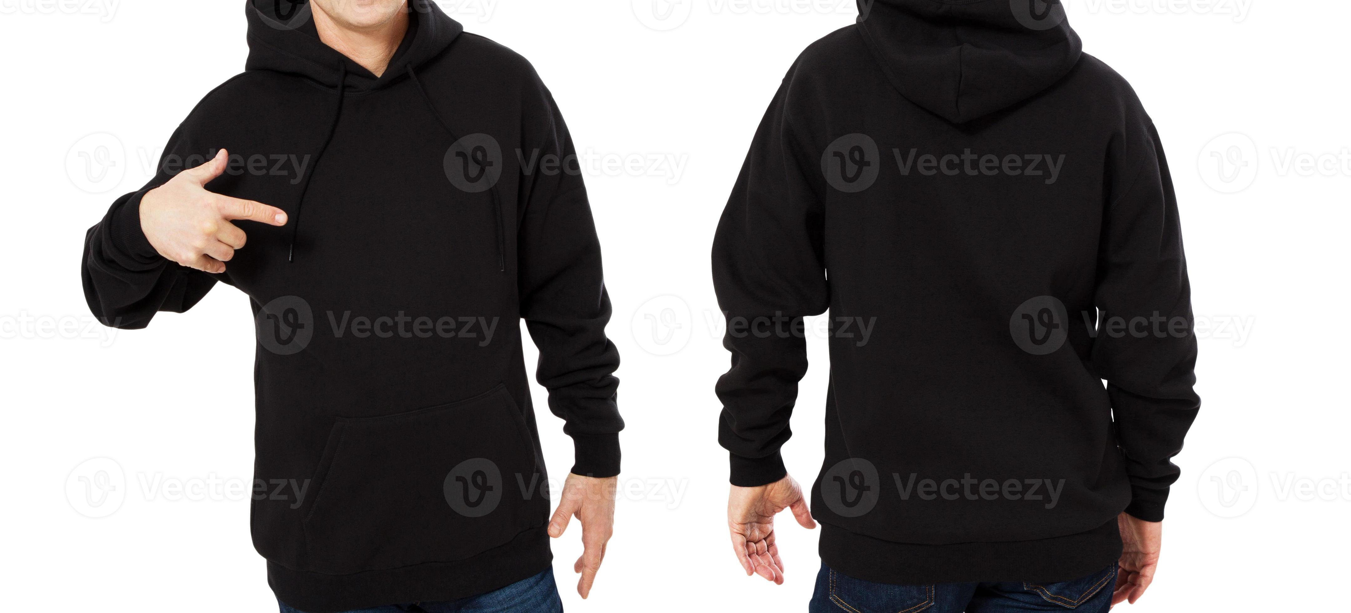 Black hoodie set mockup isolated over white background 3669245 Stock ...