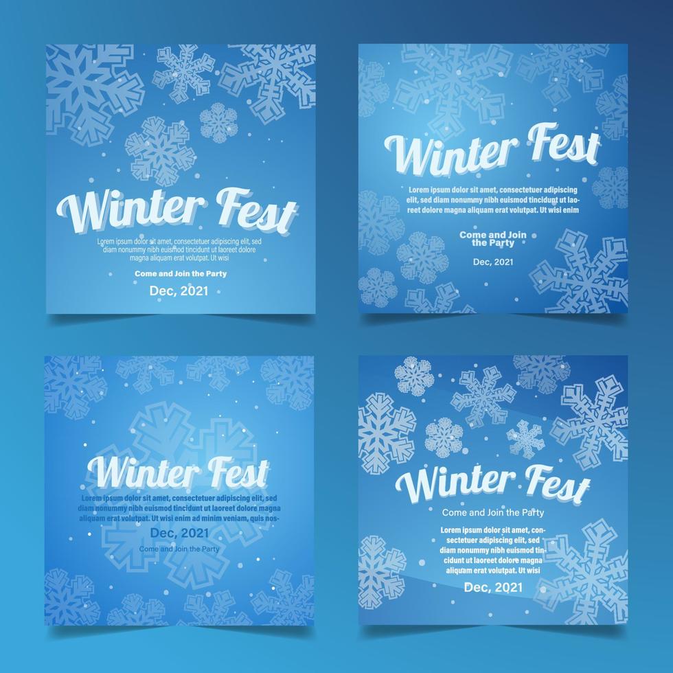 Winter Festival Invitation vector