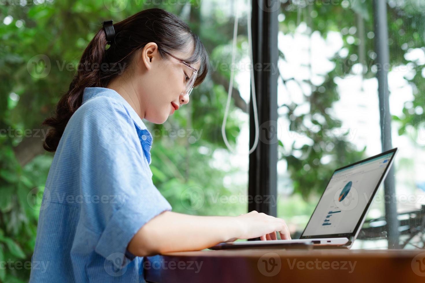 Portrait of a young businesswoman photo