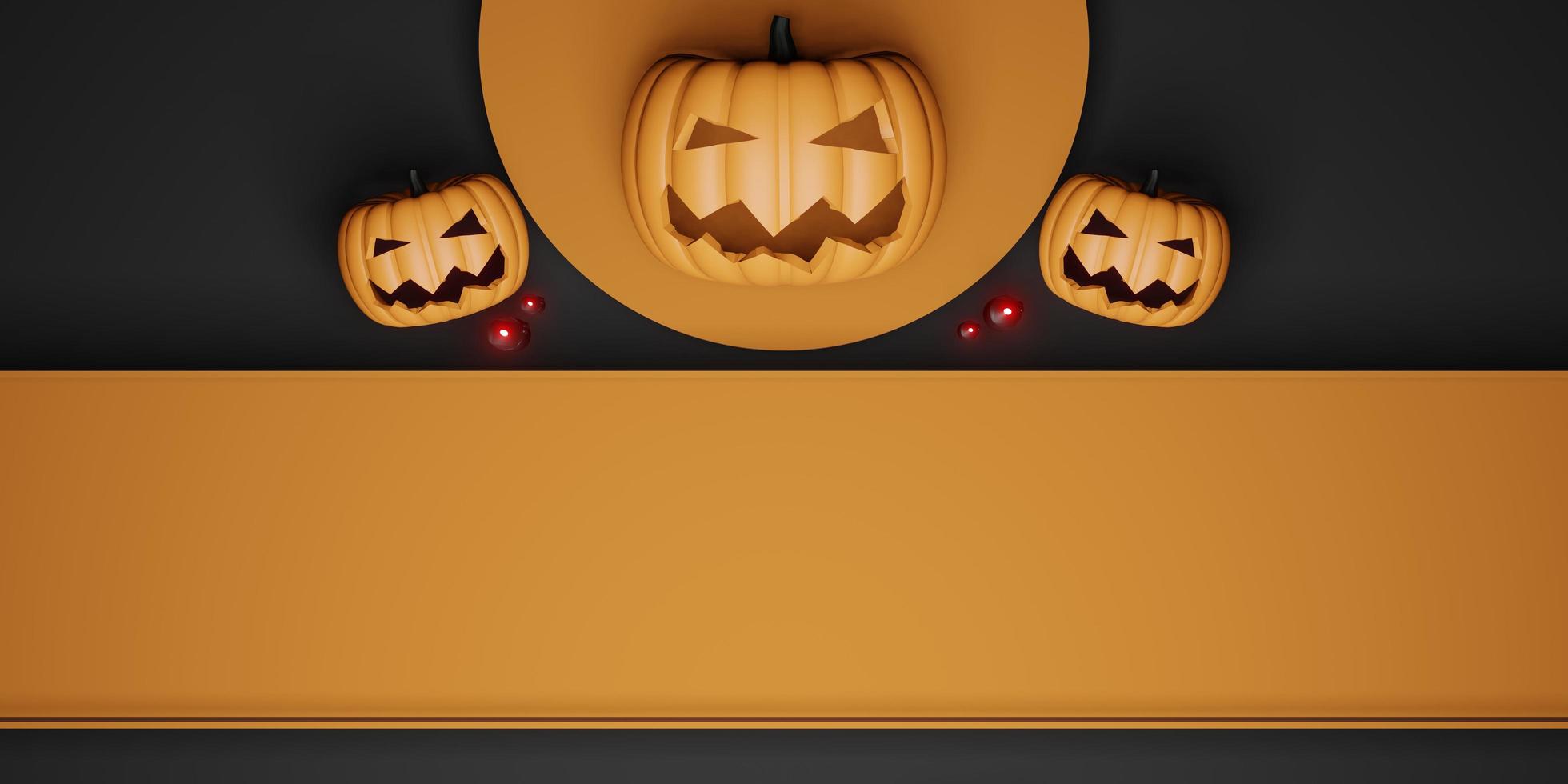 halloween background Pumpkin and Candles photo