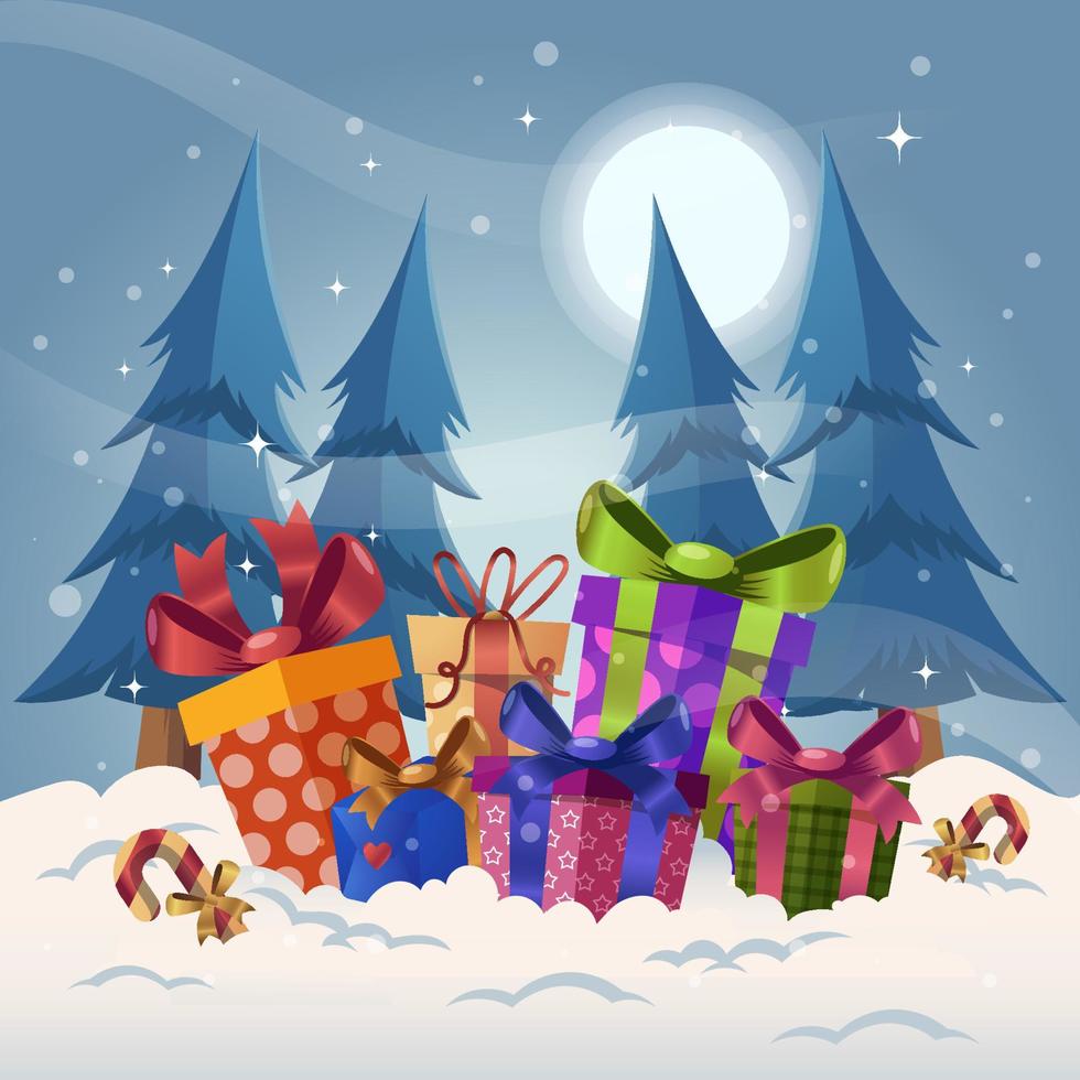 Christmas Gift Concept vector